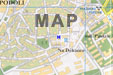 mapa Prahy - hostel podoli-blok d 