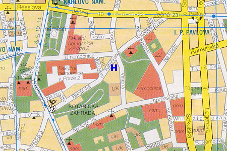 hotel 16 U Sv. Kateriny - poloha na mape Prahy